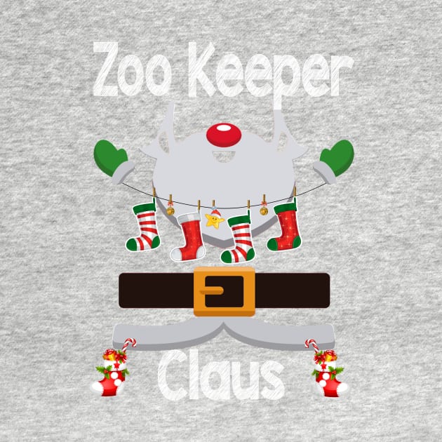 Zoo Keeper Claus Santa Christmas Costume Pajama by johnbbmerch